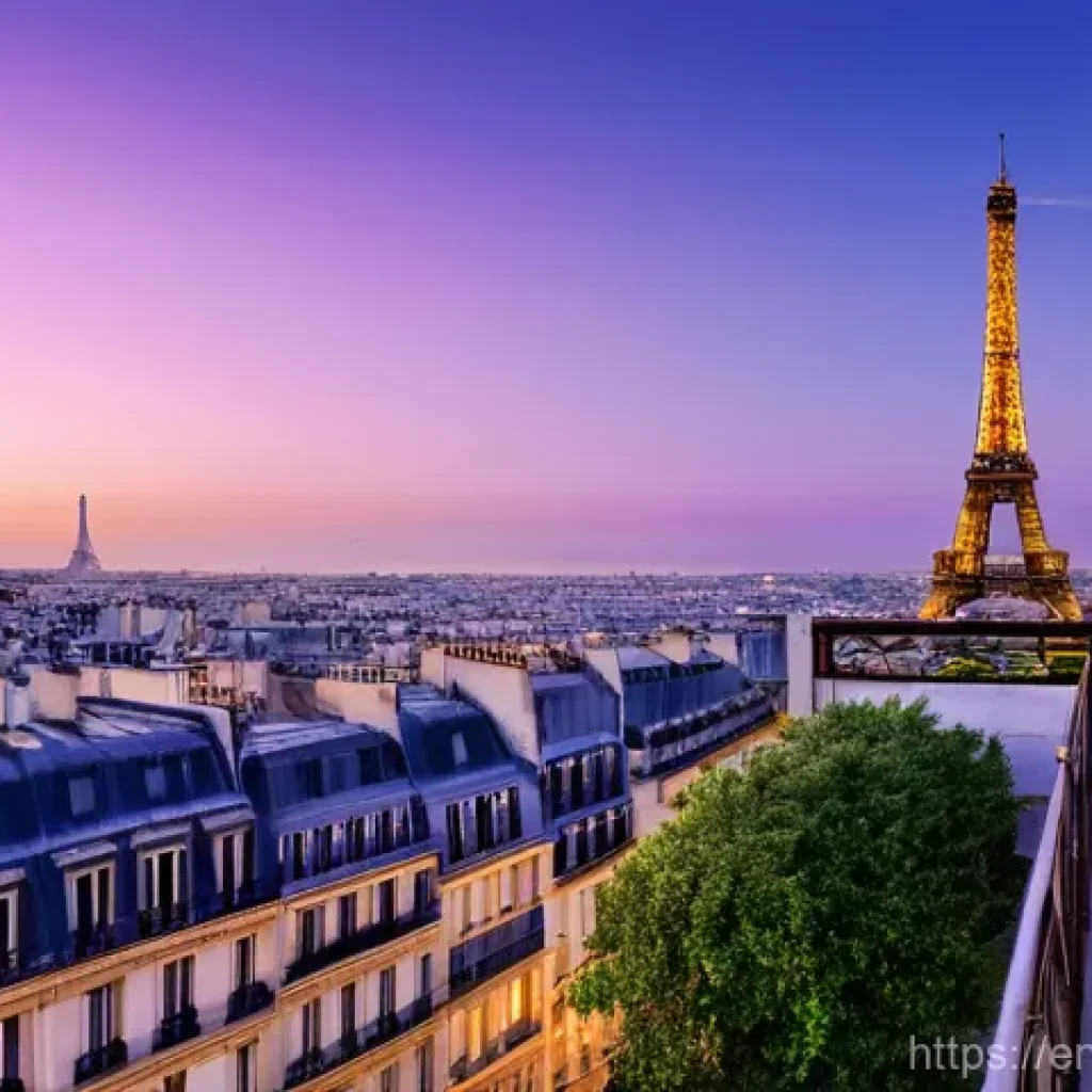 야경이 멋진 호텔 - **Prompt 1: "The Parisian Dreamscape from Above"**
    A breathtaking, high-angle panoramic view of ...